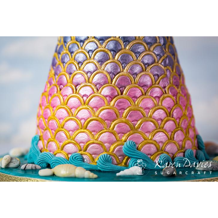 Silikonová forma struktura šupiny - Karen Davies