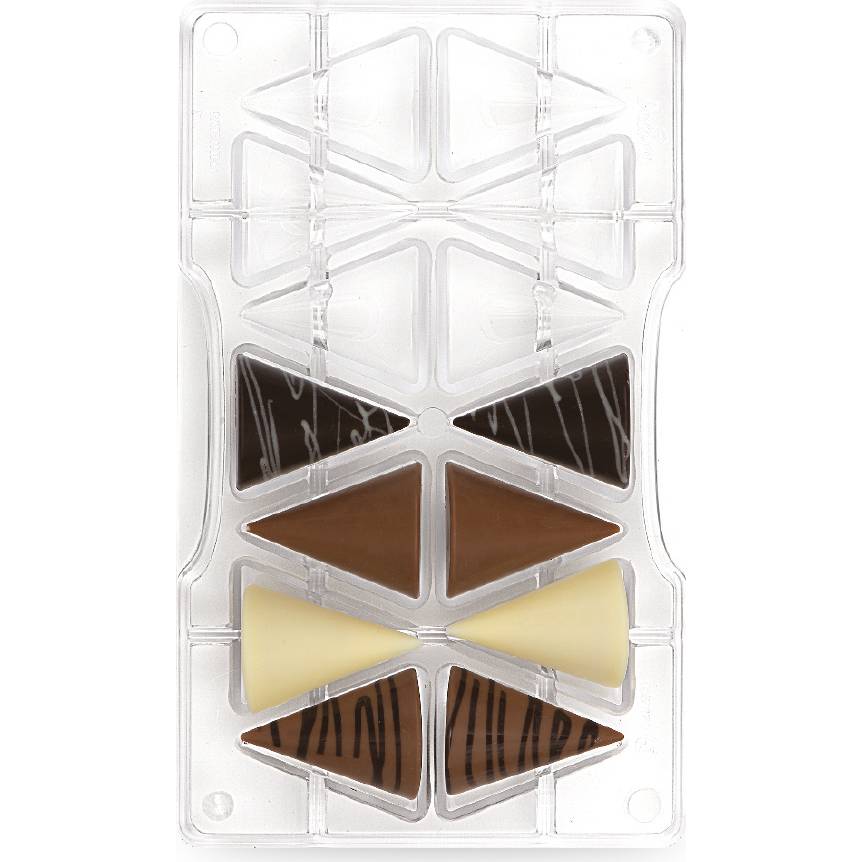 Polykarbonátová forma na čokoládu kužel střední - Decora