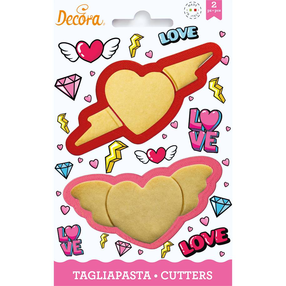 Fotografie Vykrajovátka srdíčka 2ks - Decora