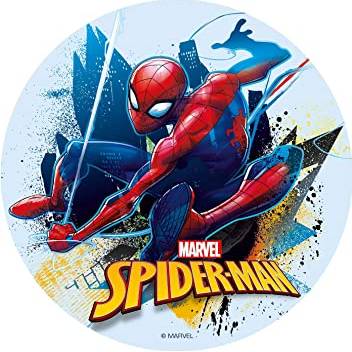 Fotografie Jedlý papír Spiderman 16cm - Dekora
