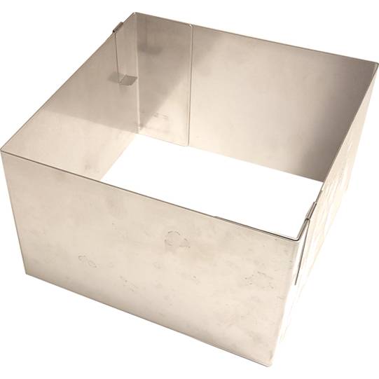 Fotografie Pevná rozložitelná forma čtverec 20x20cm (výška 12cm) - DR ranty