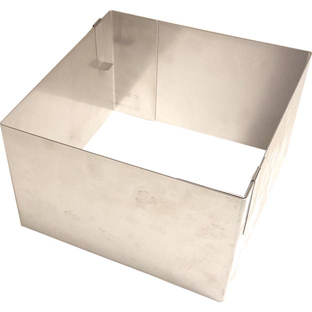 Fotografie Pevná rozložitelná forma čtverec 25x25cm (výška 12cm) - DR ranty