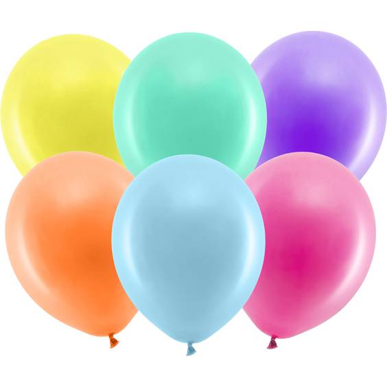 Pastelové balónky 23cm 100ks barevné - PartyDeco
