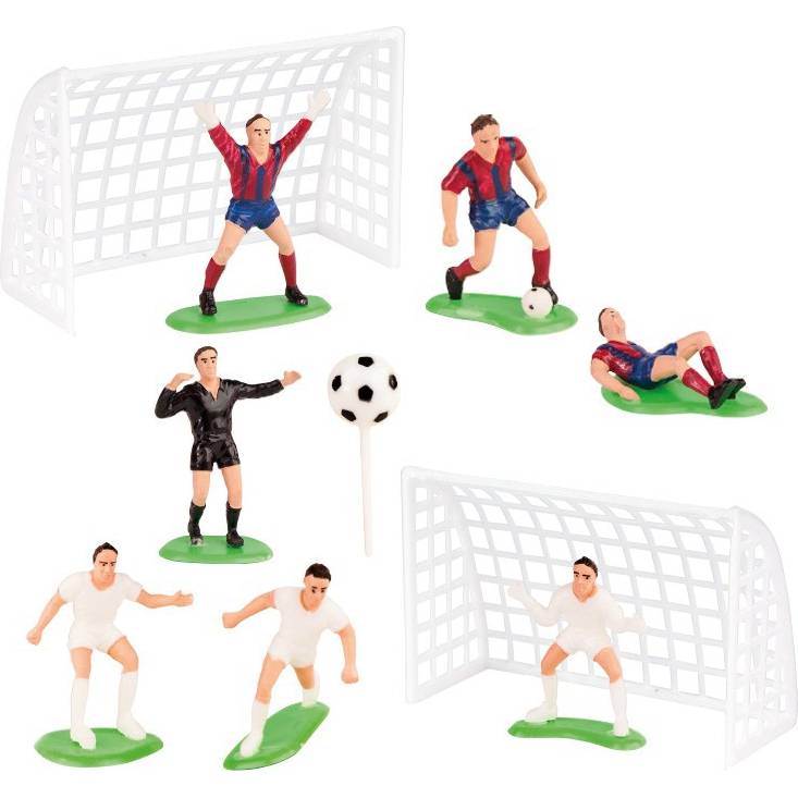 Fotbalové figurky 10ks, 5-6,5cm - Dekora