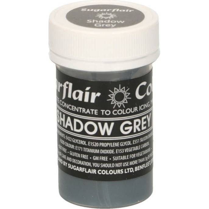 Pastelová gelová barva Sugarflair (25 g) Shadow Grey