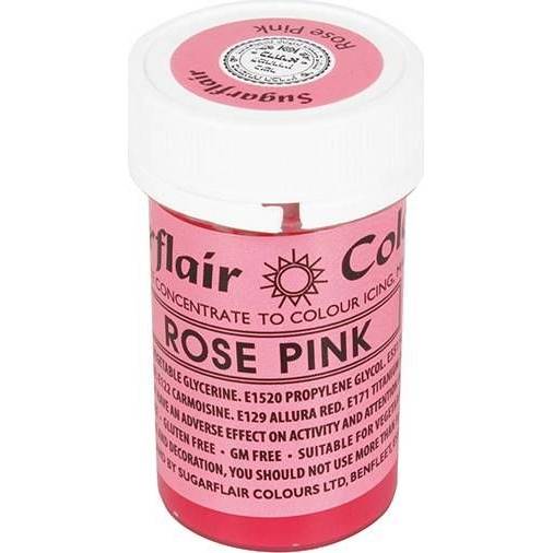 Gelová barva Sugarflair (25 g) Rose Pink