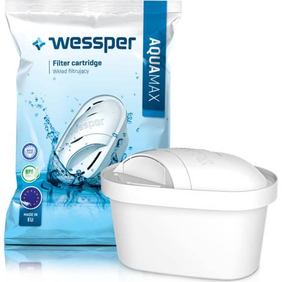 Vodní filtr Aquamax 1 ks (kompatibilní s Brita Maxtra) - Wessper