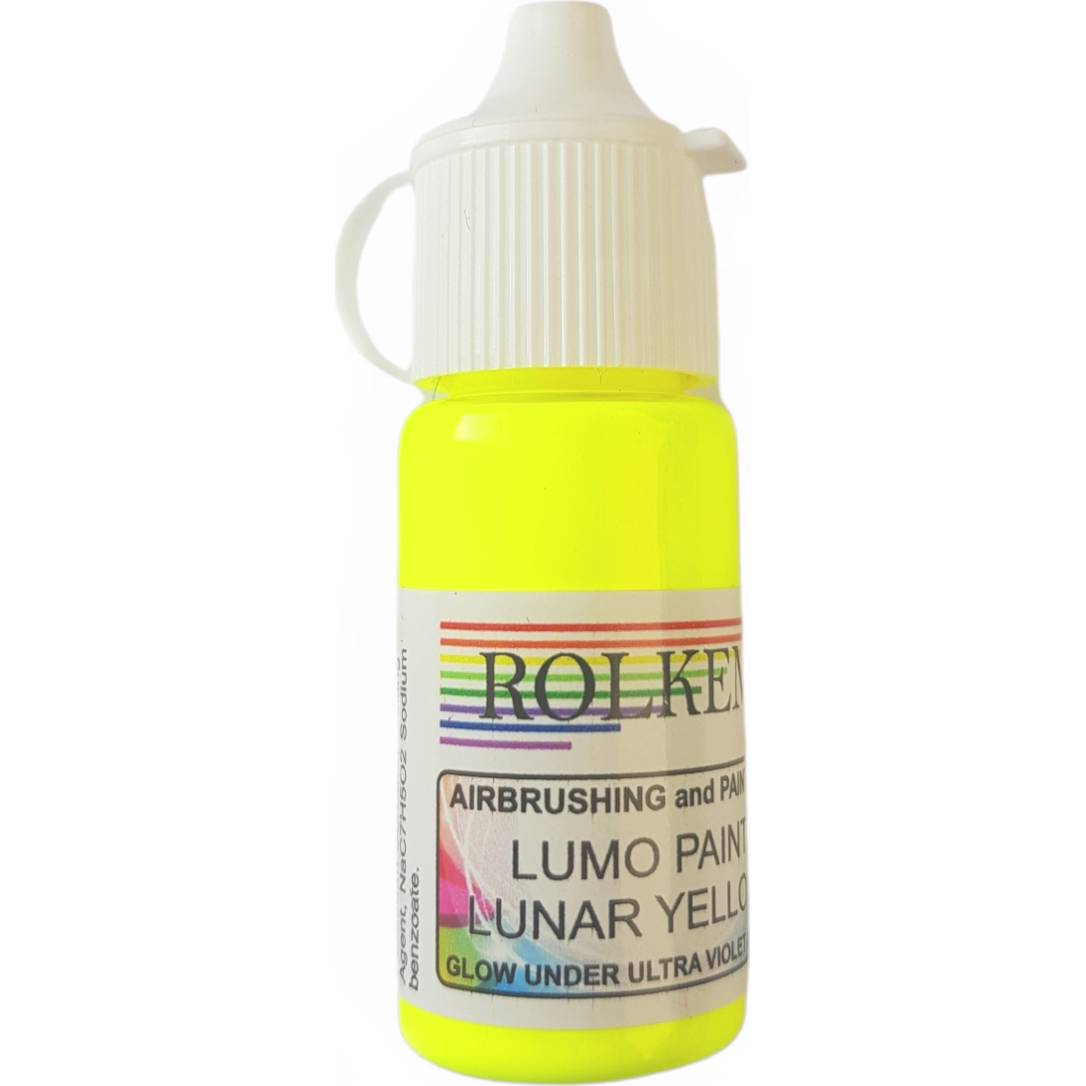 Neonová fluorescenční gelová barva 15ml Lunal Yellow - Rolkem