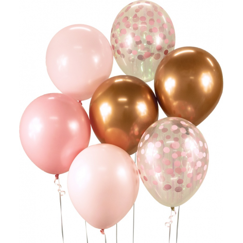 Sada balónků růžové 7ks - Godan