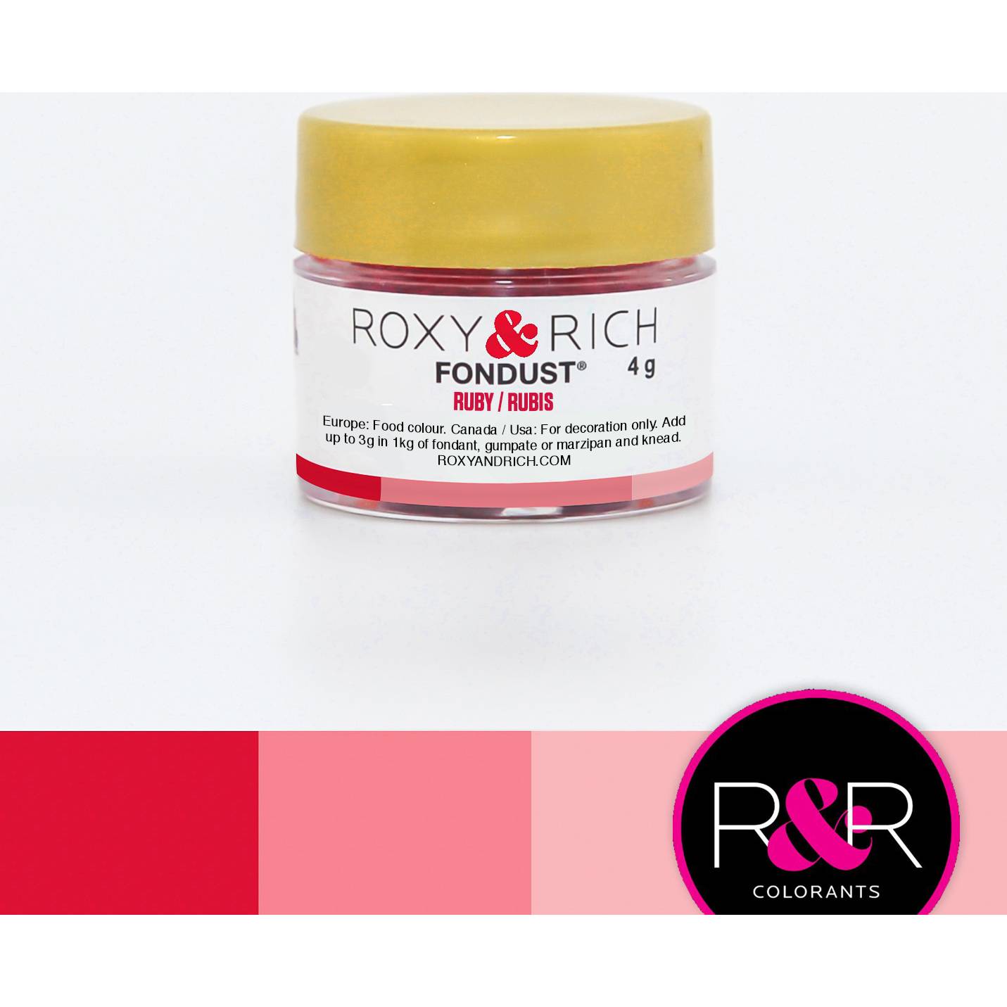 Prachová barva 4g ruby - Roxy and Rich