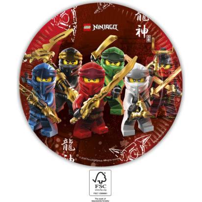 Papírový talíř na párty 23cm Lego Ninjago - Procos