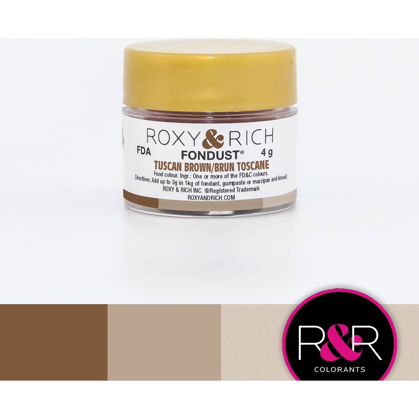 Prachová barva 4g toskánsky hnědá - Roxy and Rich