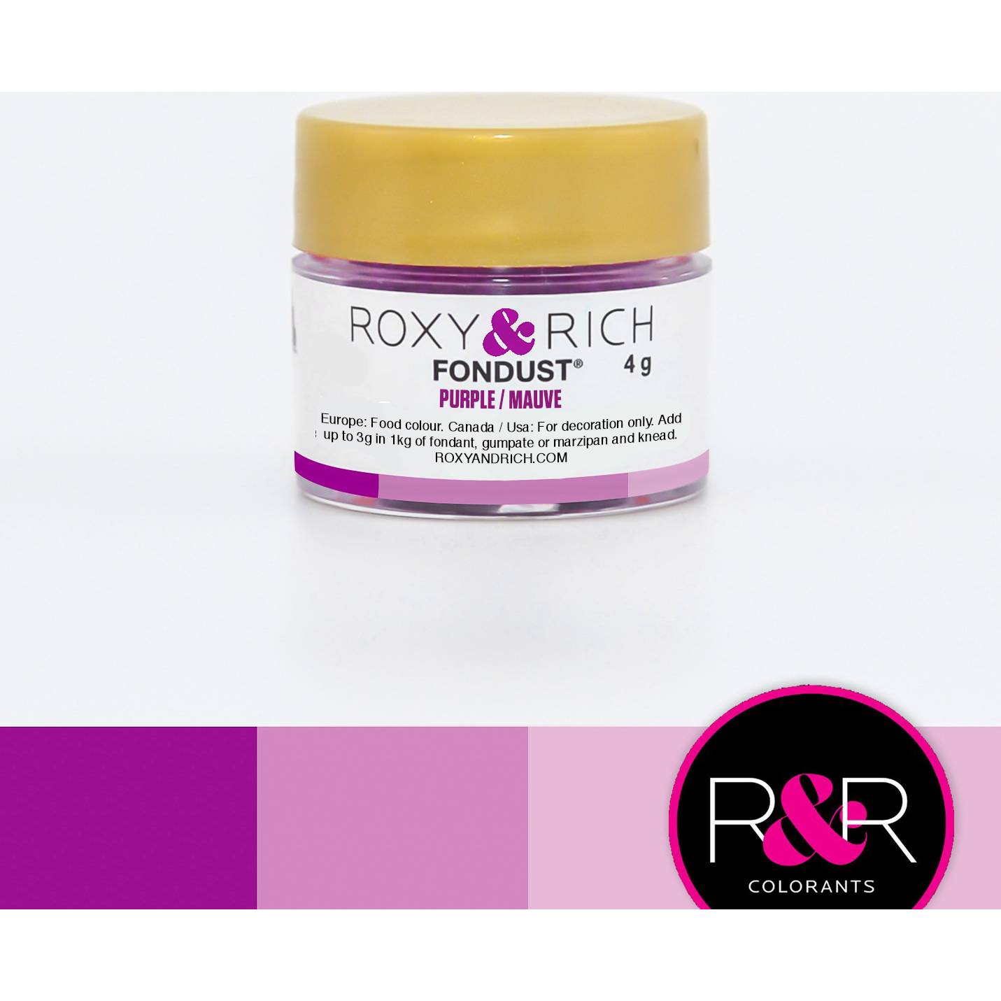 Prachová barva 4g fialová - Roxy and Rich