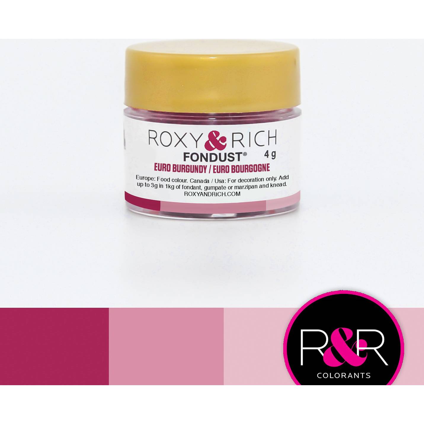 Prachová barva 4g burgundy - Roxy and Rich