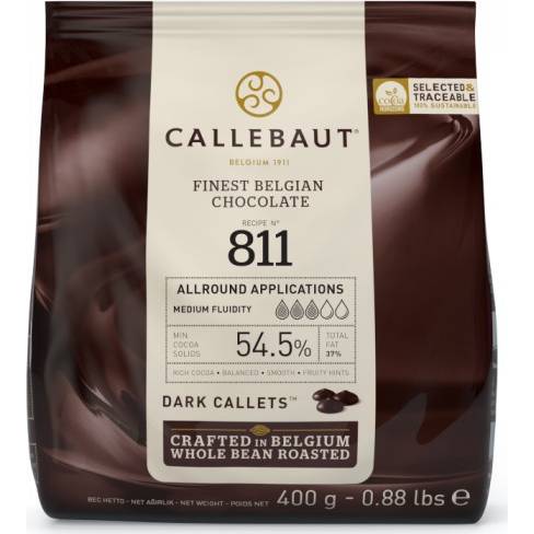 Čokoláda 811 hořká 54,5% 0,4kg - Callebaut