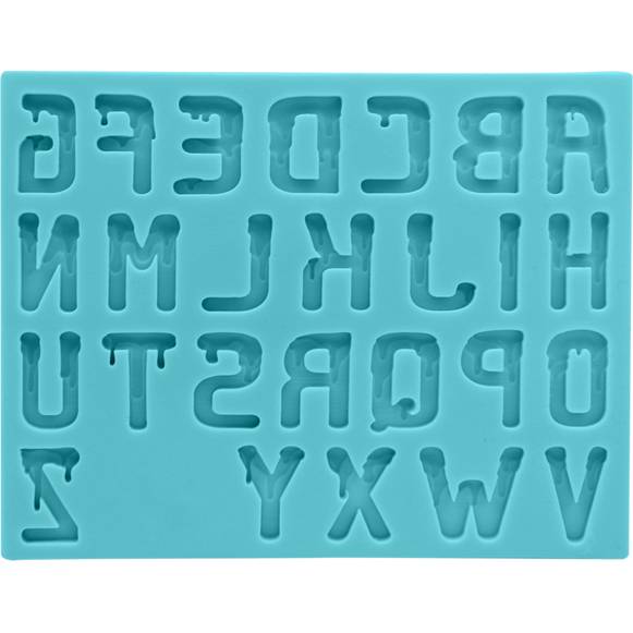 Silikonová formička abeceda horor 15x11,5cm - Cakesicq