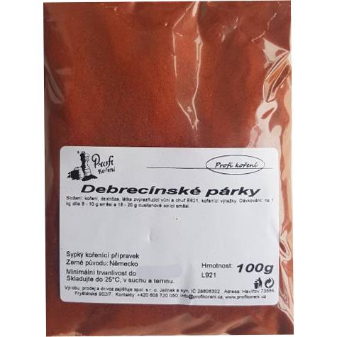 Debrecínské párky (100g) koření - Koření