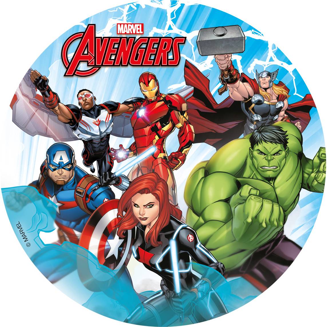 Fondánový papír Avengers marvel 15,5cm - Dekora