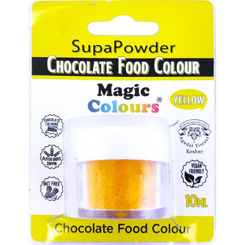 Prášková barva do čokolády Magic Colours (5 g) Choco Yellow