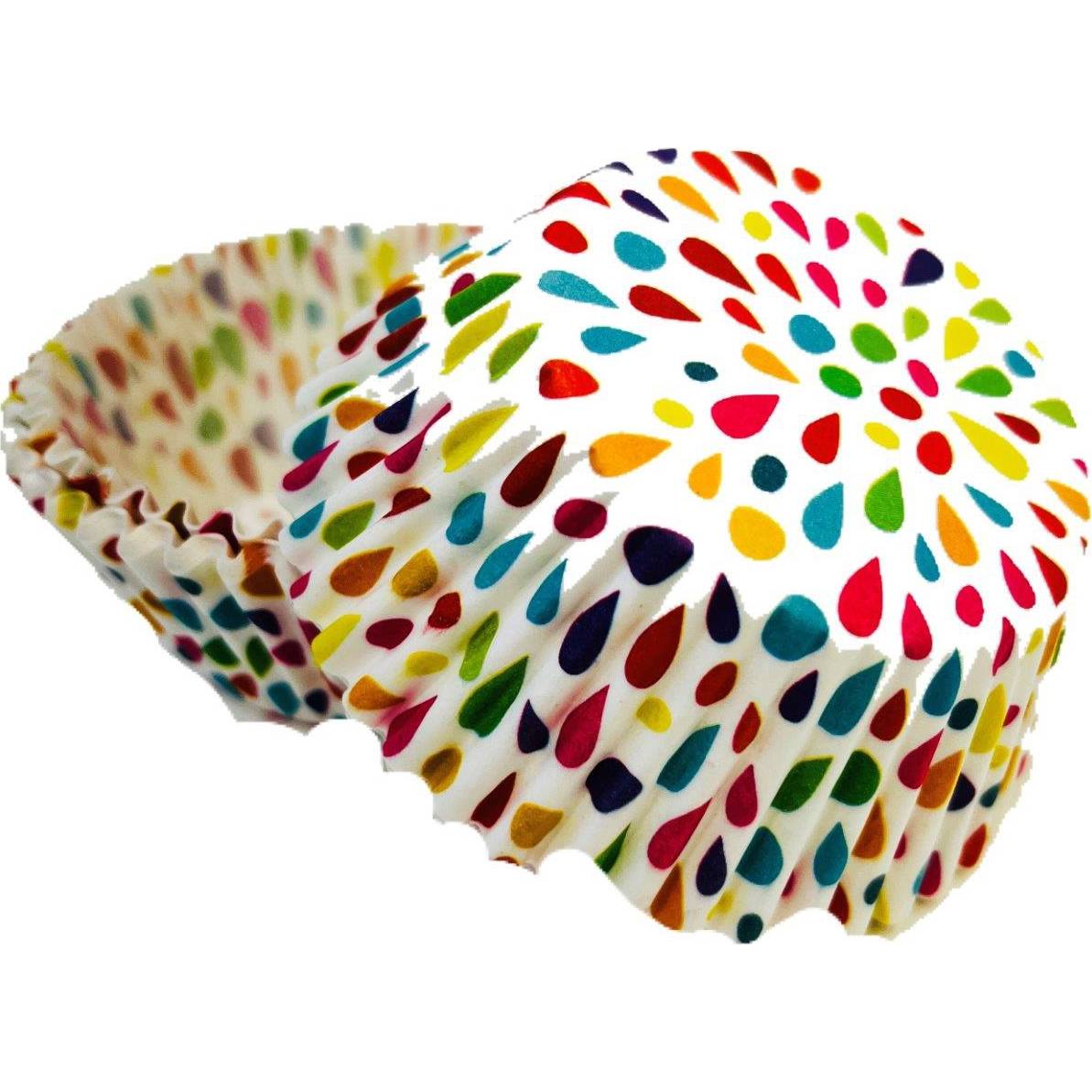 Košíčky na muffiny barevné kapky (50 ks) - Alvarak