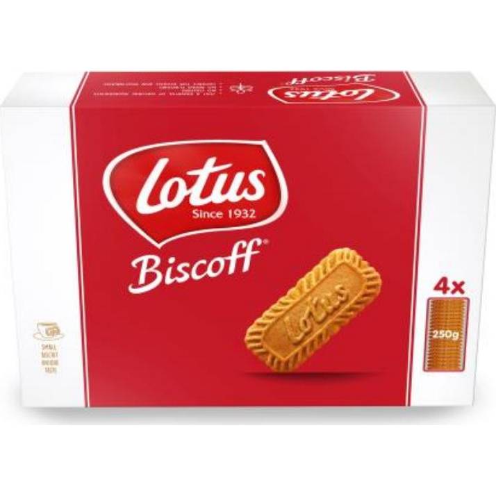 Lotus Biscoff Originální Karamelizované sušenky 4x 250g