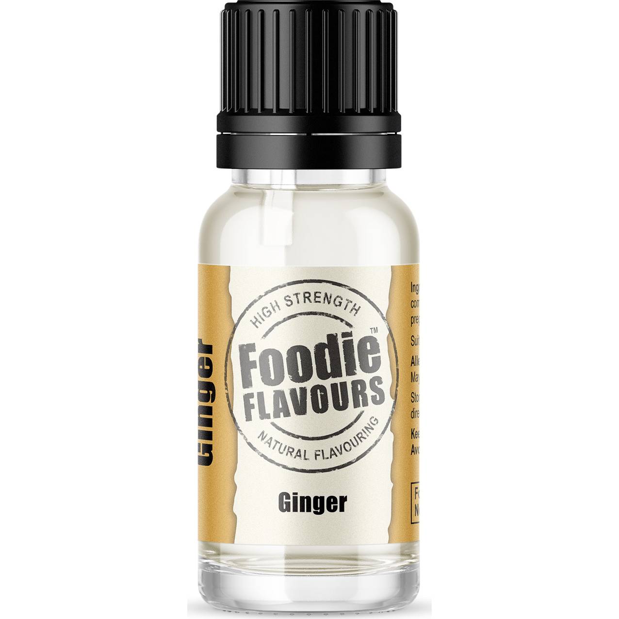 Přírodní koncentrované aroma 15ml zázvor - Foodie Flavours