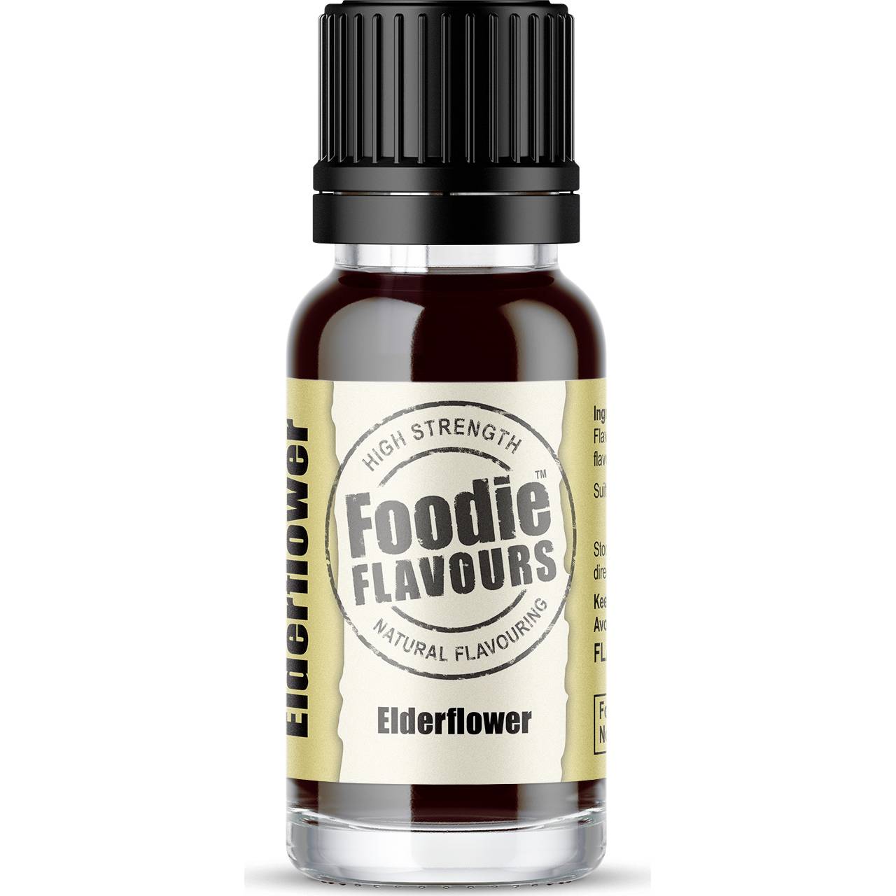 Přírodní koncentrované aroma 15ml černý bez - Foodie Flavours
