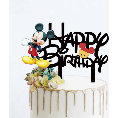Zápich do dortu Mickye Happy Birthday - Cakesicq