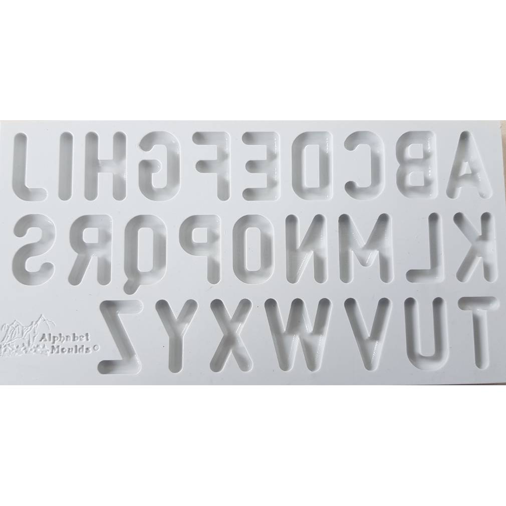 Silikonová forma abeceda velká abeceda - Alphabet Moulds