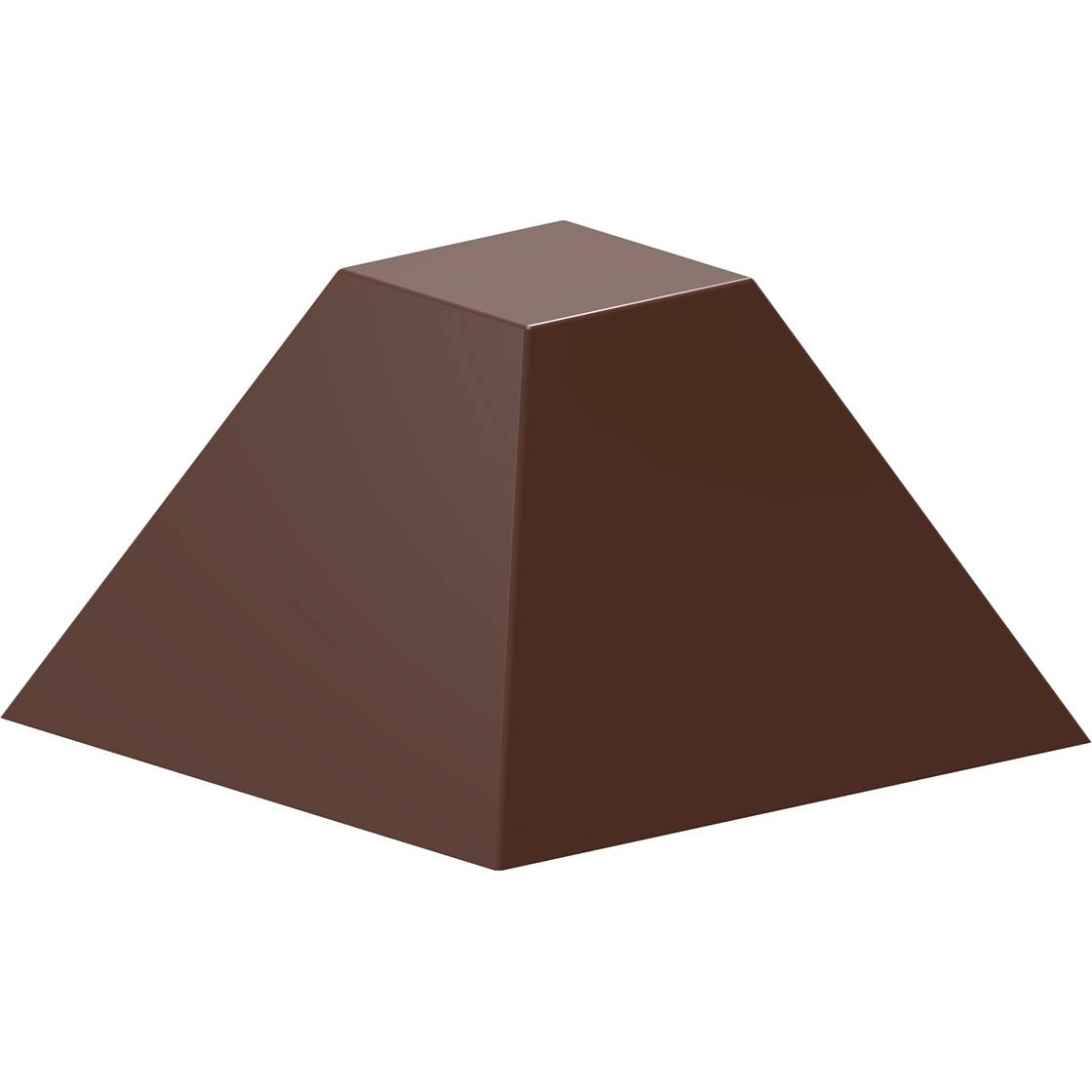 Forma na pralinky pyramida 27x27x17mm - CHOCOLATE WORLD