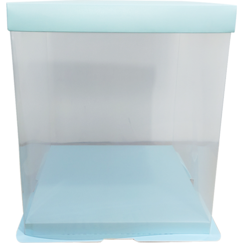 Dortová krabice single layer modrá 18x26cm - Cakesicq