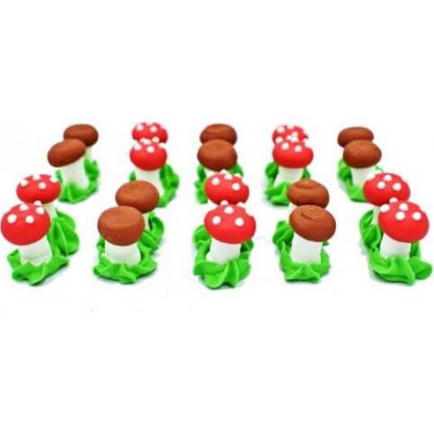 Cukrová figurka houby 20ks - K Decor