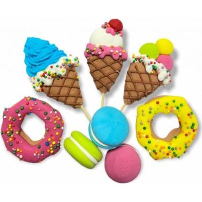 Cukrová figurka zmrzlina, donuty a makronky - K Decor
