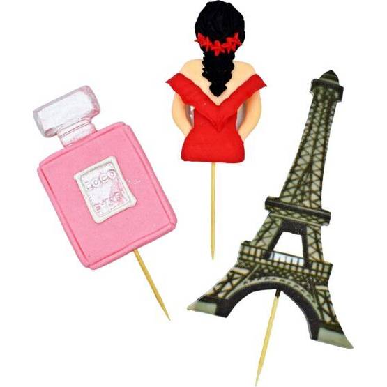 Cukrová figurka dívka v Paříži - K Decor