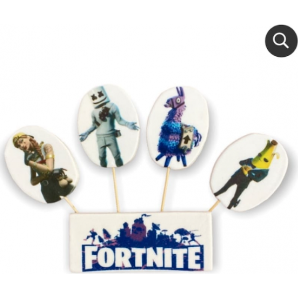 Cukrová figurka zápich na dort Fortnite - K Decor