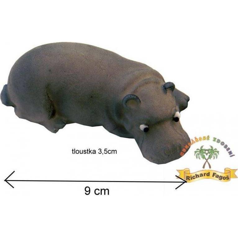 Figurka na dort hroch 9cm z kokosové hmoty - Fagos