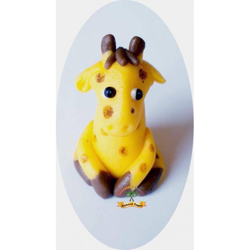 Figurka na dort žirafa 3D 60g z kokosové hmoty - Fagos