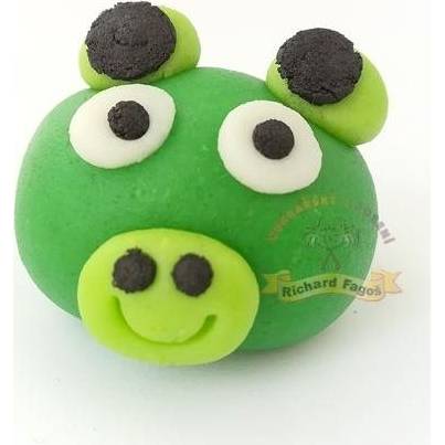 Figurka na dort Angry Birds prase 2,5x4,5cm  z kokosové hmoty - Fagos