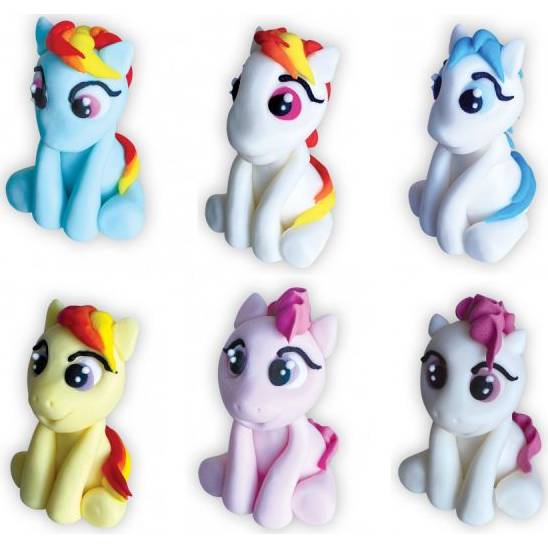 Cukrová figurka Unicorn My Little Pony 6ks 6cm - Dekor Pol