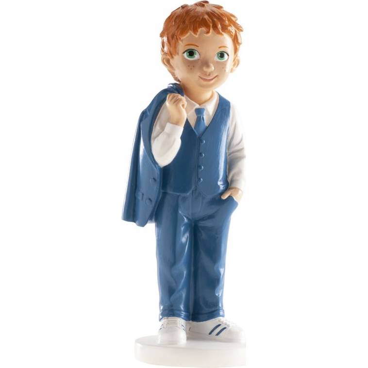 Figurka na dort společensky oblečení chlapec 16cm - Dekora