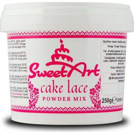 SweetArt hmota na jedlou krajku Cake Lace Powder (250 g)