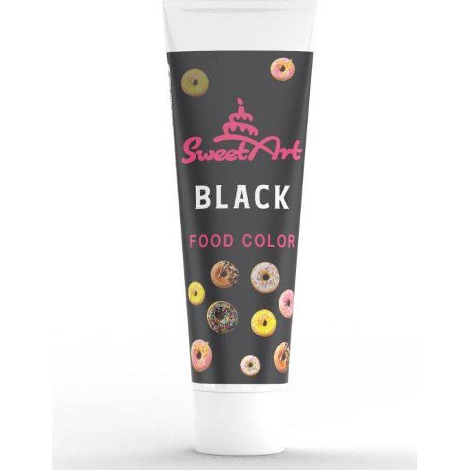 SweetArt gelová barva tuba Black (30 g)