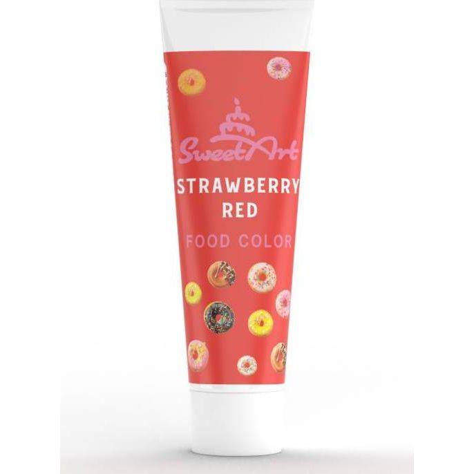 SweetArt gelová barva tuba Strawberry Red (30 g)