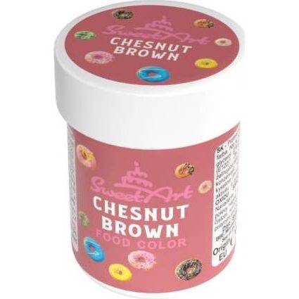 SweetArt gelová barva Chestnust Brown (30 g)