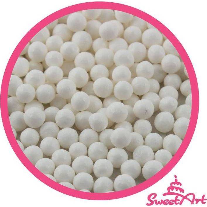 SweetArt cukrové perly bílé 5 mm (80 g)