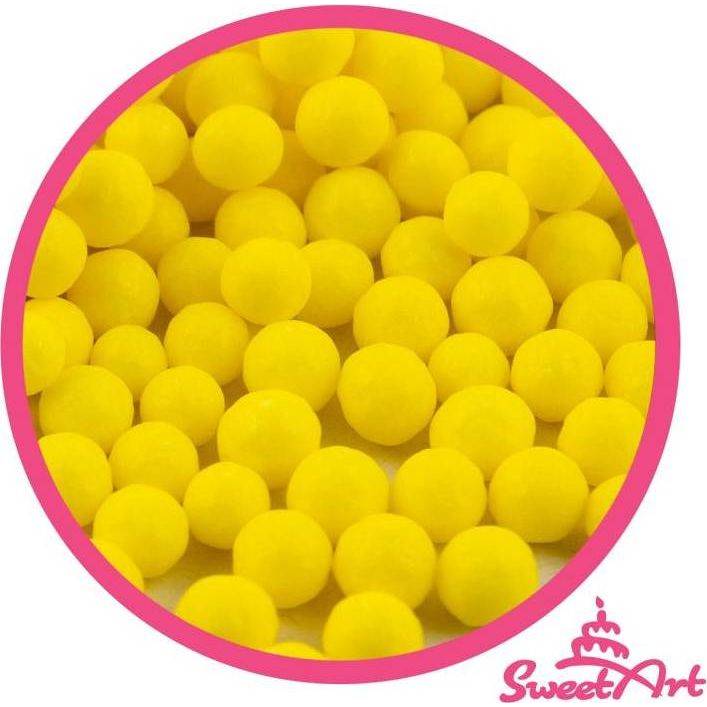 SweetArt cukrové perly žluté 7 mm (80 g)