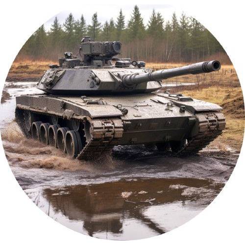 Jedlý papír vojenský tank 19,5cm - PICTURE