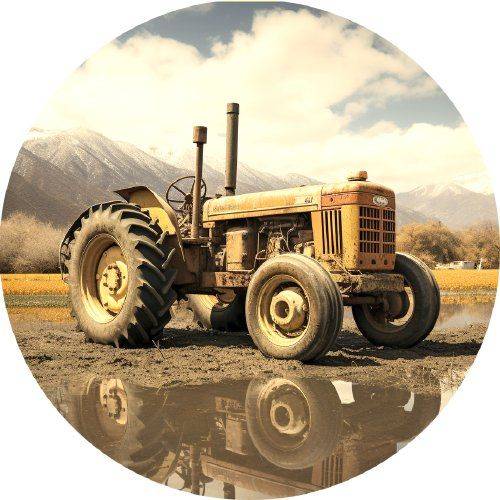 Jedlý papír starý traktor 19,5cm - PICTURE