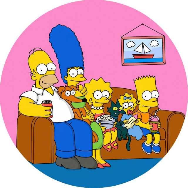 Jedlý papír Simpsons 19,5cm - Pictu Hap