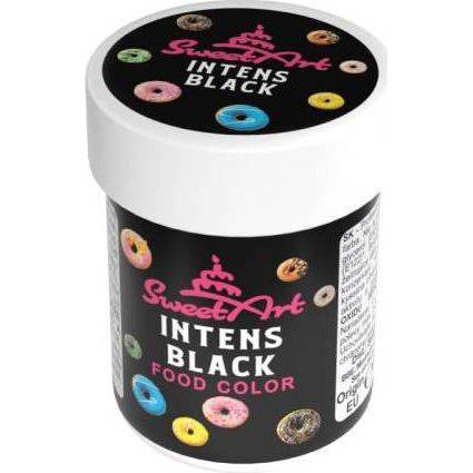 SweetArt gelová barva Intense Black (30 g)